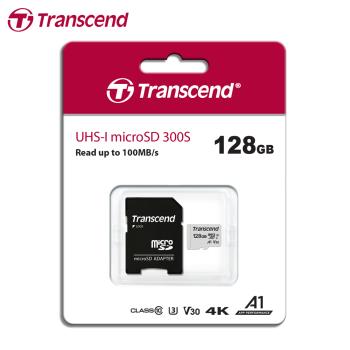 【現貨免運】Transcend 創見 300S microSD 128GB 記憶卡 附轉卡