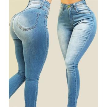 女牛仔褲 джинсы жен штаны women shaping jeans