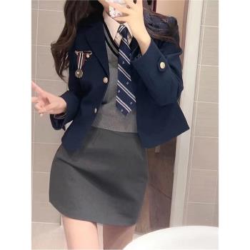 jk秋冬季韓式學生校服套裝裙