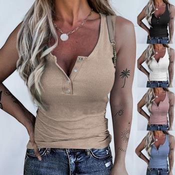 S-5XL summer women vest tops casual ladies slim T shirt背心