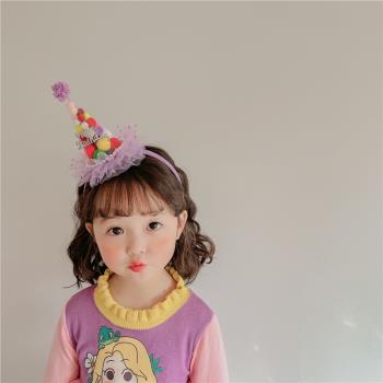 公主皇冠生日帽子女童女孩發箍頭飾裝飾兒童寶寶布置拍照網紅道具