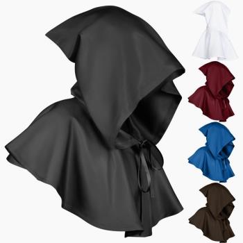外貿萬聖節COS服裝死神披風 中世紀帶帽披風成人Reapers Cloak。