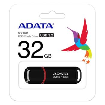 【現貨免運】ADATA 威剛 UV150 32G 黑色 USB 3.2 隨身碟 速度可達100MB
