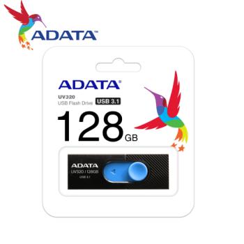 【現貨免運】ADATA 威剛 UV320 USB 3.2 128G 推式 高速隨身碟 黑藍色