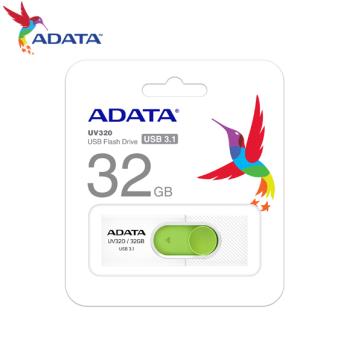 【現貨免運】ADATA 威剛 UV320 USB 3.2 32G 推式 高速隨身碟 白綠色