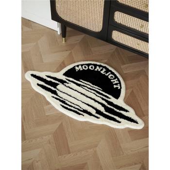 Easygood客廳地毯輕奢臥室床邊毯北歐創意家用墊子ins不規則地墊