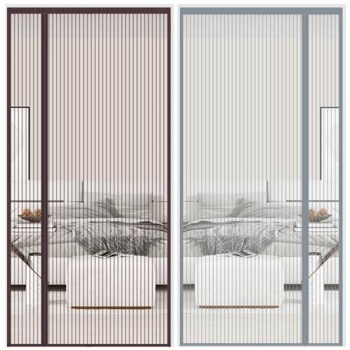 全磁條魔術貼防蚊門簾家用免打孔簾子夏季磁性自吸紗門紗窗隔斷簾