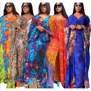 African Colors New Fashion Suit (Dress and Trousers) Suit