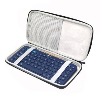 適用 羅技K380鍵盤包1 2代蘋果秒控藍牙鍵盤盒硬殼觸控板保護盒