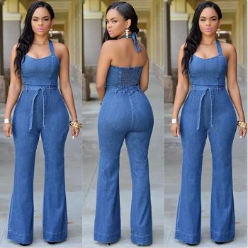 The new fashion jean jumpsuit for women in 2023女牛仔連體褲