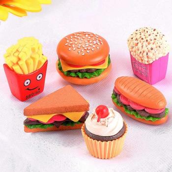 促銷可愛迷你漢堡壽司薯條 創意手工造景裝飾小擺件微景觀配飾6款