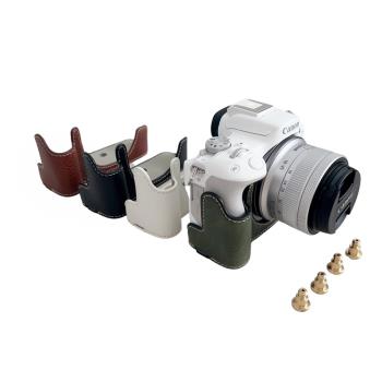 適用于佳能 R50/R100半包相機荔枝紋底座Canon R50 R100皮套保護