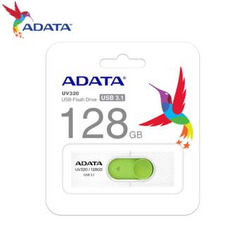 【現貨免運】ADATA 威剛 UV320 USB 3.2 128G 推式 高速隨身碟 白綠色