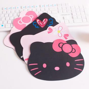 可愛Hello kitty卡通防滑鼠標墊 創意可愛橡膠布面女生游戲鼠標墊