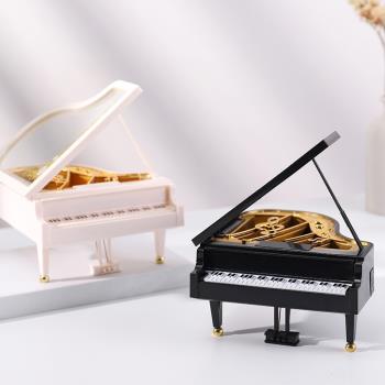 鋼琴八音盒音樂盒禮品模型擺件抓周道具兒童生日禮物