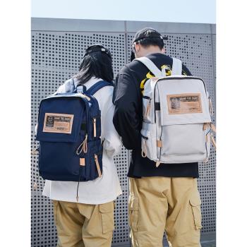 雙肩包女潮牌日系旅行背包大容量男士電腦背包初中生高中學生書包