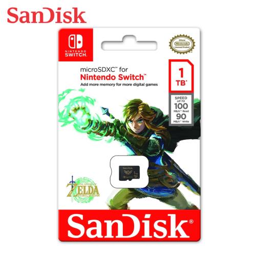 現貨免運】SanDisk 新款任天堂Switch 專用1TB 記憶卡microSDXC 薩爾達