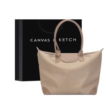 Canvas&Ketch大容量托特包高級感電腦通勤包手提女包旅行餃子包