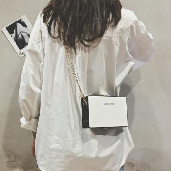 韓版小包包女2023新款高級感洋氣百搭ins網紅質感盒子時尚斜挎包