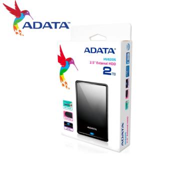 【現貨免運】ADATA 威剛 HV620S 2TB 黑色 2.5吋 USB 3.2 外接式硬碟 薄型設計