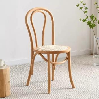 華納斯餐廳餐椅凳子折疊椅子可收納多色吧椅牛角椅辦公椅實木長凳
