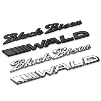 奔馳汽車改裝wald black bison車標極限野牛車標車尾字標車身貼