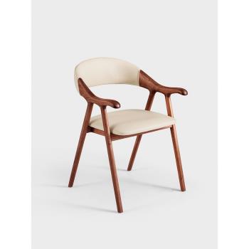 現代簡約實木餐椅 北歐設計師椅子 客廳家用椅子 靠背椅 書房書椅