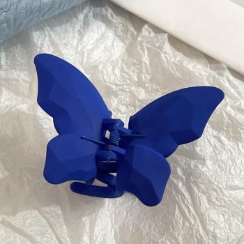 克萊因藍優雅氣質發卡大蝴蝶結