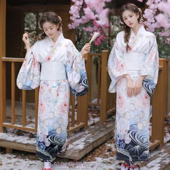 和服女新款外景日式和風復古改良浴衣正裝傳統夏季小清新攝影拍照
