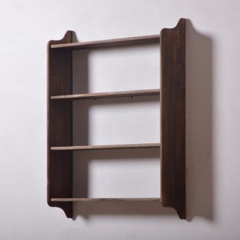 書架置物架展示架實木簡易多層組合簡約掛墻壁掛 墻上原木學生