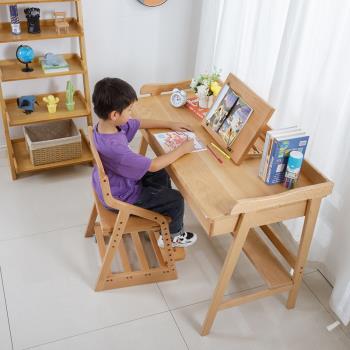 木禾山重力輪 全實木兒童升降椅 學生椅寫字書桌椅可調節學習椅子