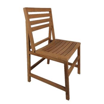 緬甸柚木戶外實木桌椅休閑書房餐廳椅子現代家用中式餐椅原木凳子