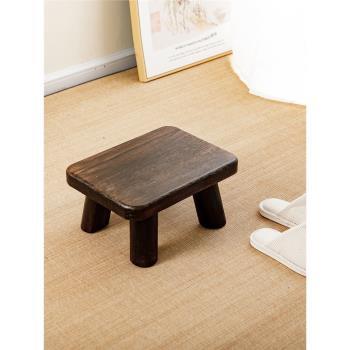 日式實木家用寶寶茶幾小板凳
