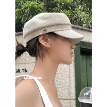 【SO4more】韓國直郵 amiment小眾設計品牌 夏日透氣氣質報童帽
