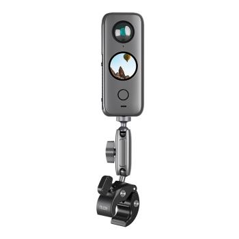泰迅TELESIN適用insta360ONE X3 GoPro摩托車自行車運動相機騎行支架gopro11戶外固定夾action3/4車載配件