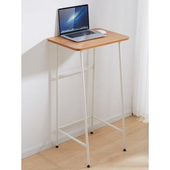 站式工作臺家用書桌高簡易高腿辦公桌寫字桌可移動小型電腦桌桌子