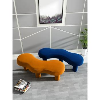 北歐簡約現代創意床尾凳設計矮凳鞋店換鞋凳客廳臥室ins椅子
