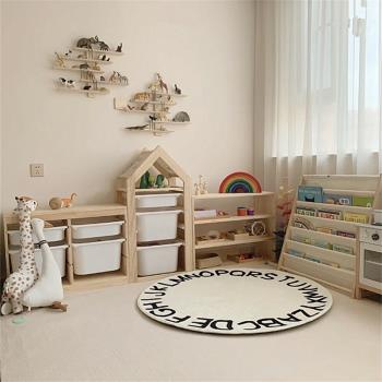 蒙氏兒童房布置攻略家具組合套裝嬰兒用品玩具收納柜積木放置架子