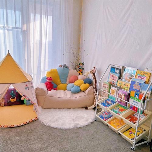 全球購寶媽推薦！兒童小沙發讀書角布置椅 閱讀區懶人椅子 可愛寶寶座椅