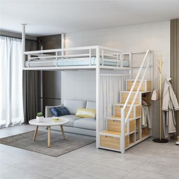 多功能省空間懸掛式loft小戶型閣樓復式衣柜梯抽屜上床下桌高架床