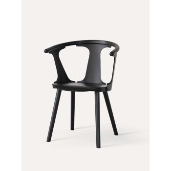 實木餐椅簡約丹麥北歐高端餐廳意式ln Between SK 設計感設計師椅