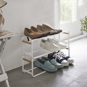 Fan home鐵藝可疊加拖鞋架浴室衛生間客廳簡易省空間立體收納架子