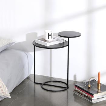 北歐風現代簡約設計師鐵藝小桌子陽臺簡易邊桌咖啡桌花幾沙發邊幾