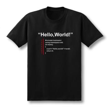 Hello World技術開發短袖程序員