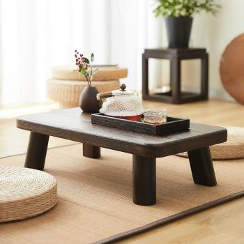矮茶飄窗臥室坐地家用日式桐木桌