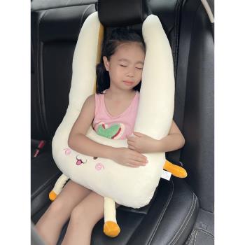 兒童汽車抱枕靠枕車用護頸枕睡枕冬天頭枕護肩車載枕車上睡覺神器