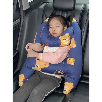 汽車兒童頭枕車上睡覺神器車載抱枕車用護肩枕頭后排頸枕車內靠枕