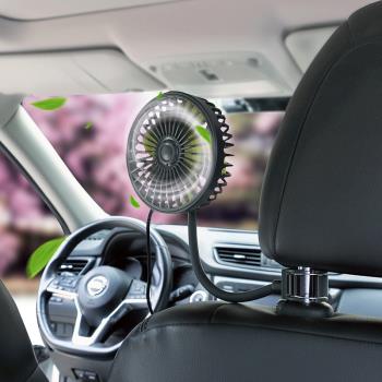 車載汽車用小制冷風扇12V24V通用車內空調降溫USB后排小電風扇