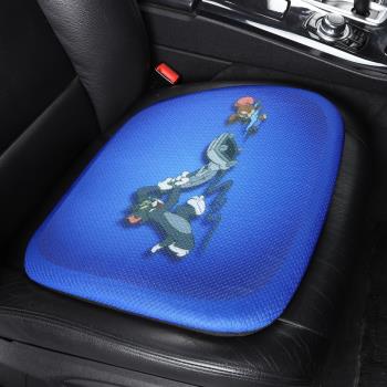 汽車車載夏季車上車用座椅水墊新款網紅通用冰絲夏天透氣降溫涼墊