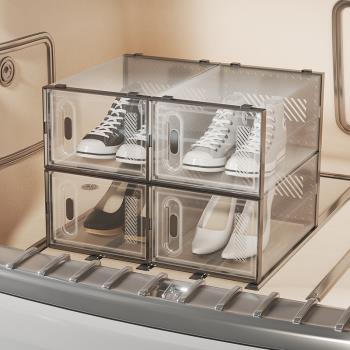 車載鞋架車用車內汽車后備尾箱放鞋子收納盒透明鞋柜床底儲物鞋盒